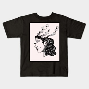 Black and grey Kids T-Shirt